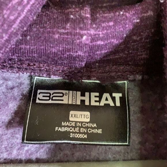 32 Degrees Heat Purple Sweater - Picture 3 of 6